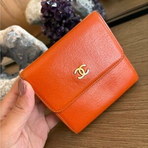CHANEL Orange Wallet